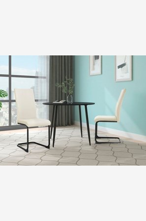 Loft24 - Spisebordsstol 2Pk Sia - Hvid - Stole - Fra Homeroom