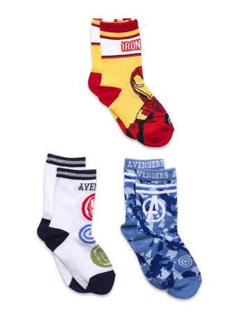 3 Pack Socks Patterned Marvel