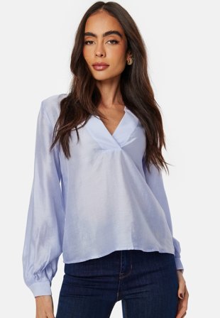 Object Collectors Item - Objsirfu L/S top - Brunnera Blue - Kläder - - Bubbleroom