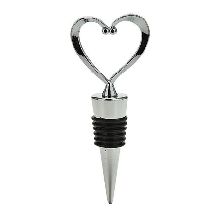 Vinkork i silver - Hjärta