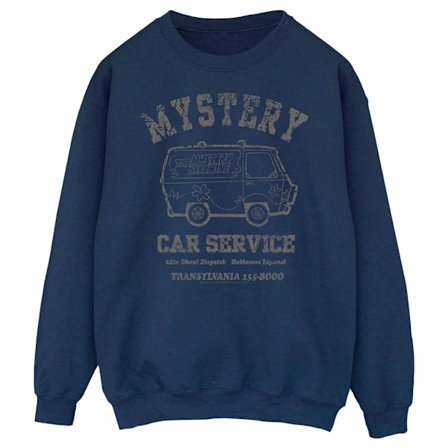 Scooby Doo Dam/Kvinnor The Mystery Machine Sweatshirt S Marinblå