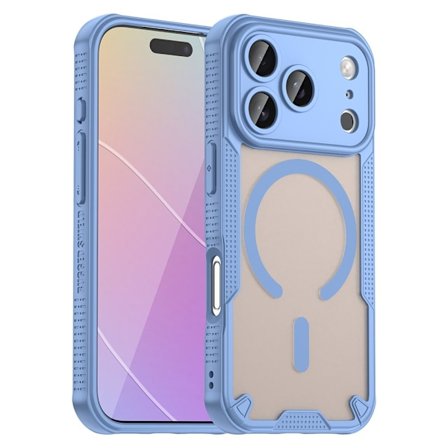 SKALO iPhone 17 Pro Armor Hybrid Frosted Cover - Blå