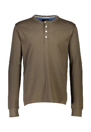 Lindbergh Solid gradad w contrast fabric T-Shirt Tröjor Herr Grön 3XL