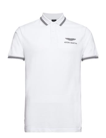 Amr Tipped Polo Polos Short-sleeved Hvid Hackett London
