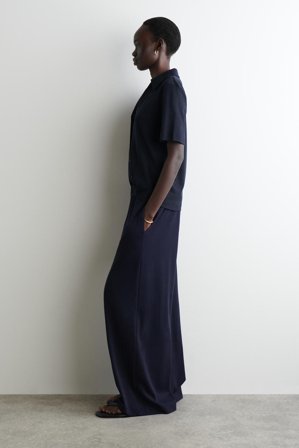 COS Women's Jogger In Jersey Fluido in Blu