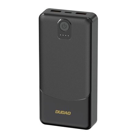 Dudao Powerbank 10000 mAh 2,4A med 2 × USB-A – Sort