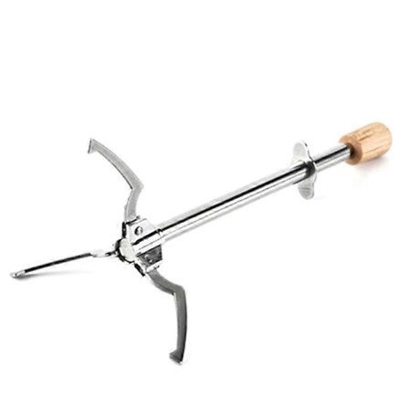 1 stk. Multifunksjonell isklype i rustfritt stål, matklype, trekantformet design, isklype, kjøkkentilbehør (sølv)