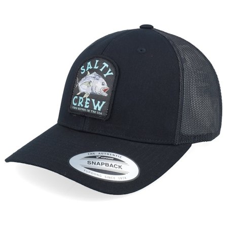 Salty Crew - Svart trucker Keps - Ulua Retro Black Trucker @ Hatstore