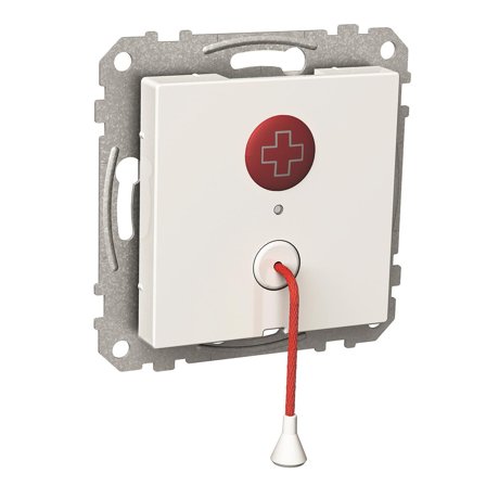Schneider Electric WDE002247 Nødknapp for montering i veggboks, Alarm & sikkerhet