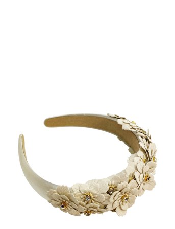 Pipol's Bazaar Faye Flower Headband Near White - White - ONE SIZE
