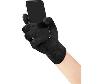 Andersson Touch Screen Gloves S/M Black - Touchvantar för pekskärm, storlek S/M, svart
