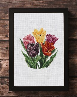 Broderikit Billede Ljuva Tulpaner - Svarta Fåret