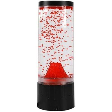 Lampa - I-TOTAL - Vulkan - 30 cm - LED-belysning - Röd - Modern design