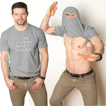 Men Gift - Ask Me About My Ninja Disguise T-shirt kort ärm