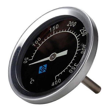 BBQ Termometer Med Självlysande Belysning För Kolgrill Rök Analog Bimetall Huvlock Temperaturmätare 400