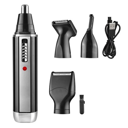 4-i-1 elektrisk skäggrakapparat för män Hårklippare Set Nose Raking Hårtrimmer