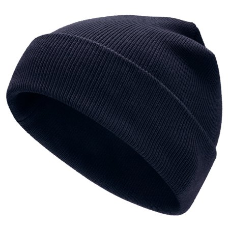 Hiems | Gorro de algodón reciclado azul marino para hombres - Gorros de punto