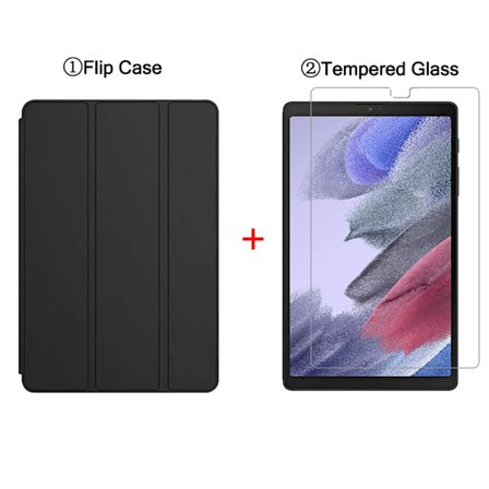Slimmat Fodral För Samsung Galaxy Tab A7 Lite 8.7'' 2021 SM-T220 SM-T225 Flip Tablet Skydd Tri-Fold Ställ Smart Folio Skal