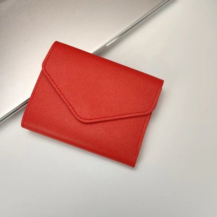 Kort lommebok med flere kort RØD