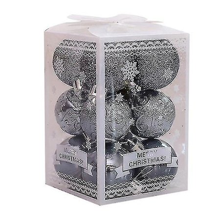 2-pack 24 julgranspynt i plast, krosssäkra, 4 cm