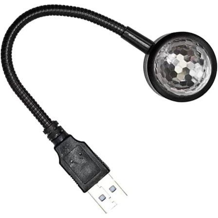Led projektorljus Discolampa för bil USB ljus Ljudaktiverad