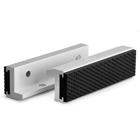 75 mm Aluminiumlegering+Gummi Skruestik Magnetisk Beskyttelsesdæksel Kæber Beskyt Dæksel Hot 2 stk. Skruestik Magnetisk Dæksel Kæber GKS