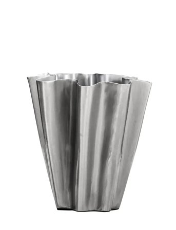 house doctor | Vase, Hdflood, Børstet Sølvfinish | H13.0CM