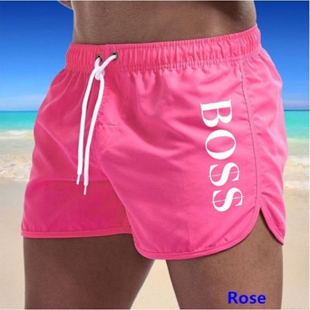 Sommerudsalg Boss Casual Fashion Badeshorts til Mænd Pink Rose