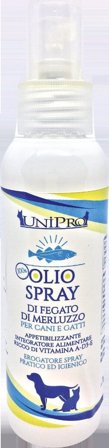 Unipro 100% Olio Di Merluzzo Per Cani/Gatti 125ml