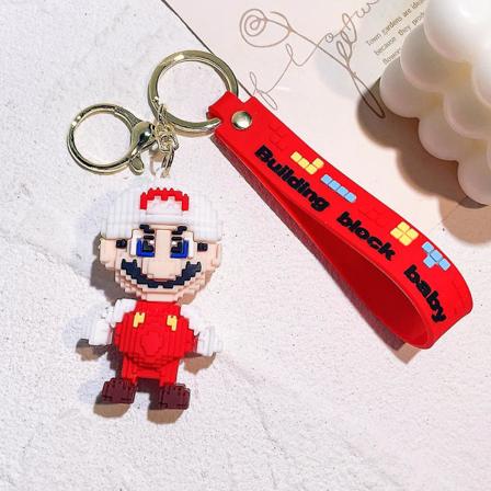 30 stilarter Super Mario nøglering Mario Bros Luigi Toad Yoshi Bowser Action Figur Model Pvc tegneserietaske Dukke Vedhæng Legetøj Gaver Høj kvalitet 