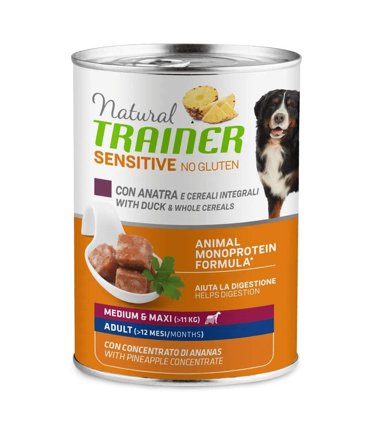 Natural Trainer Cane Sensitive No Gluten Medium & Maxi Adult con