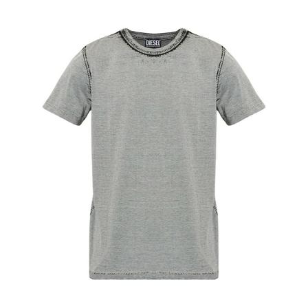Diesel, T-Shirts Grijs, Heren, Maat:XL