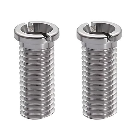 2 stk. Sølv Vaskekurv Skruer Rustfrit Stål Hul Skrue Afløbsskruer, til Vask Afløb Køkkenvask Køkkenbordplade Tilbehør (40mm Si