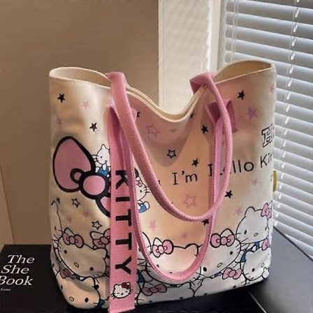 Sanrio Hello Kitty Olkalaukku Söpö Sarjakuva KT Kissa Käsilaukku Tyttöjen Reppu Koululaukku Lomalahjat[HK]