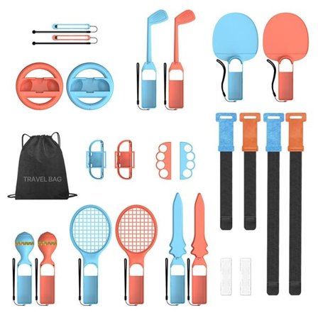 Dux Ducis 25-in-1 Nintendo Switch 2 -urheilupelaamisen tarvikesarja laukulla - Monivärinen