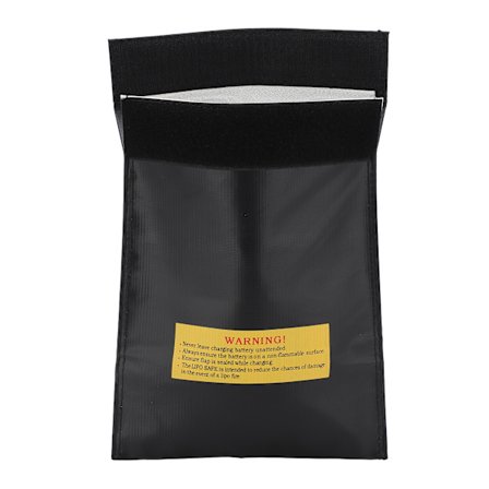 Lipo Batteri Eksplosionssikker Pose Brandsikker Lithium Batteri Sikker Opbevaringspose til Sikker Opladning og Opbevaring Sort