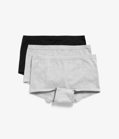 Kappahl | Boxertrosor i bomull 3-pack | Gråmelerad