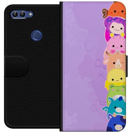 Kompatibelt Lommeboketui til Huawei P smart Mørk silhuett av Jesus med tornekroner mot svart bakgrunn med sterk kontrast og hvit typografi