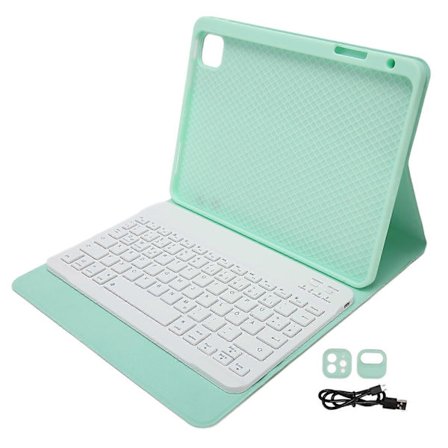 Tyskt Tablet Fodral med Tangentbord för IOS Tablet Air 4 5 10.9 Tum för IOS Tablet Pro 11 Tum 10m Smart Tangentbordsfodral Grön
