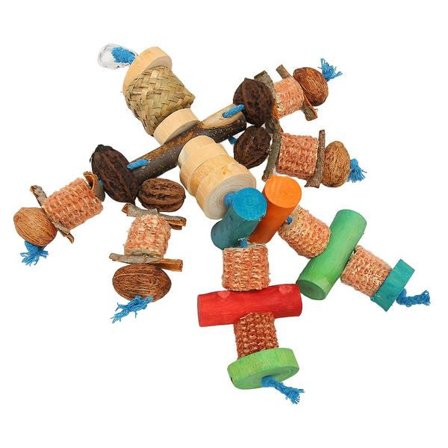 Papegøje Tygelegetøj Sundt Sikkert Interessant Majskolbe Nødder Papegøjelegetøj til Kakadue Parakit Undulat Nymfeparakit Dværgpapegøjer