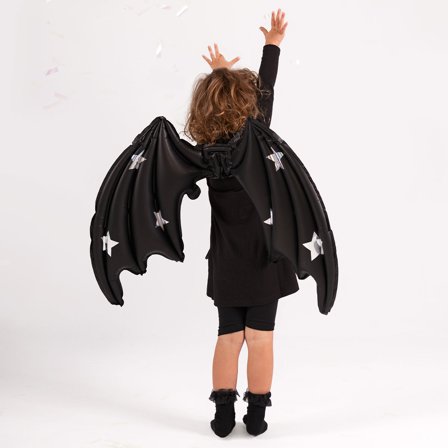 Ballonvinger Flagermus Sort