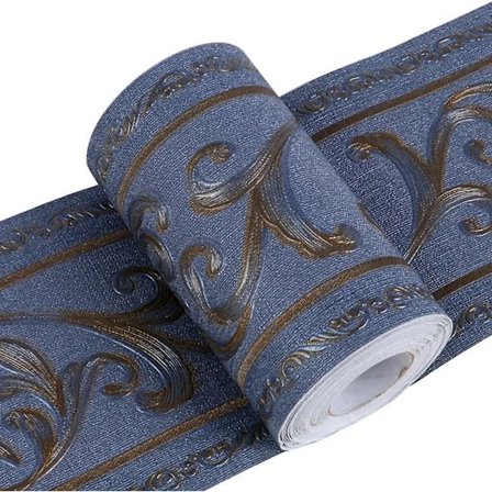 Vattentät tapet kantmönster väggdekoration självhäftande kök badrum kakel klistermärke, 10,5cm*5m