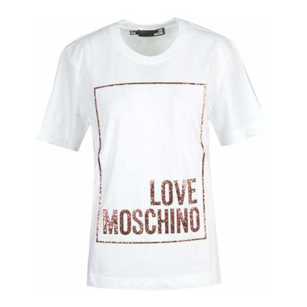 Love Moschino T-Shirt Hvid, Dame