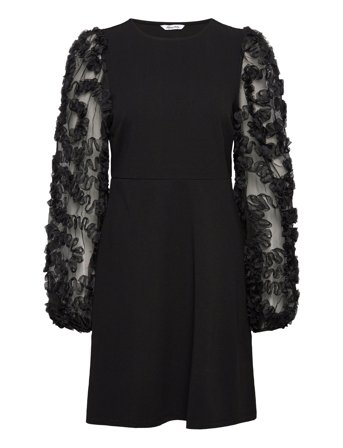 Bubbleroom | 3D Floral Sleeve Short Dress | 36-38