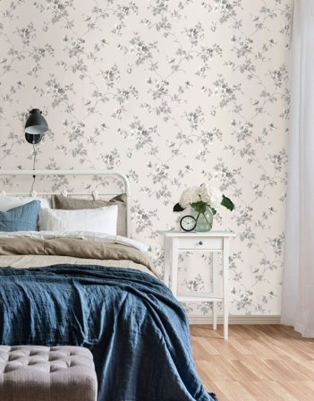 Duro Kristina 387-02 Tapet Duro 1900 Beiggrå, Färg & tapeter