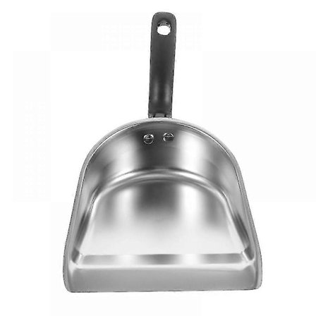 Förtjockad handhållen spade i rostfritt stål, sopskyffel, dammskyffel i rostfritt stål