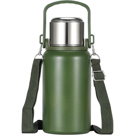 Vattenflaska Rostfritt Stål 32oz Stor Dubbelväggig Metall Isolerad Sportvatten