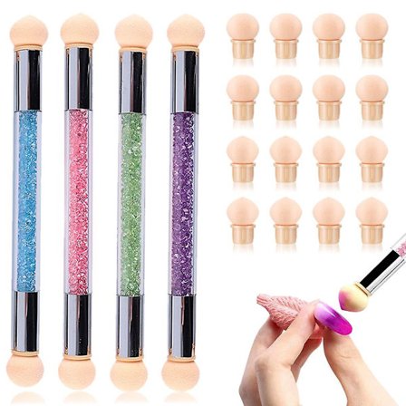 4 kpl Halo-sivellinsarja, sieni, 2 päätä, sarja A, monivärinen