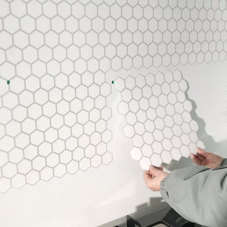 10 stk. 30x30cm Selvklæbende Flise Stickers, Dekorative