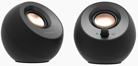 Creative Pebble V3 minimalistiske blåtannhøyttalere